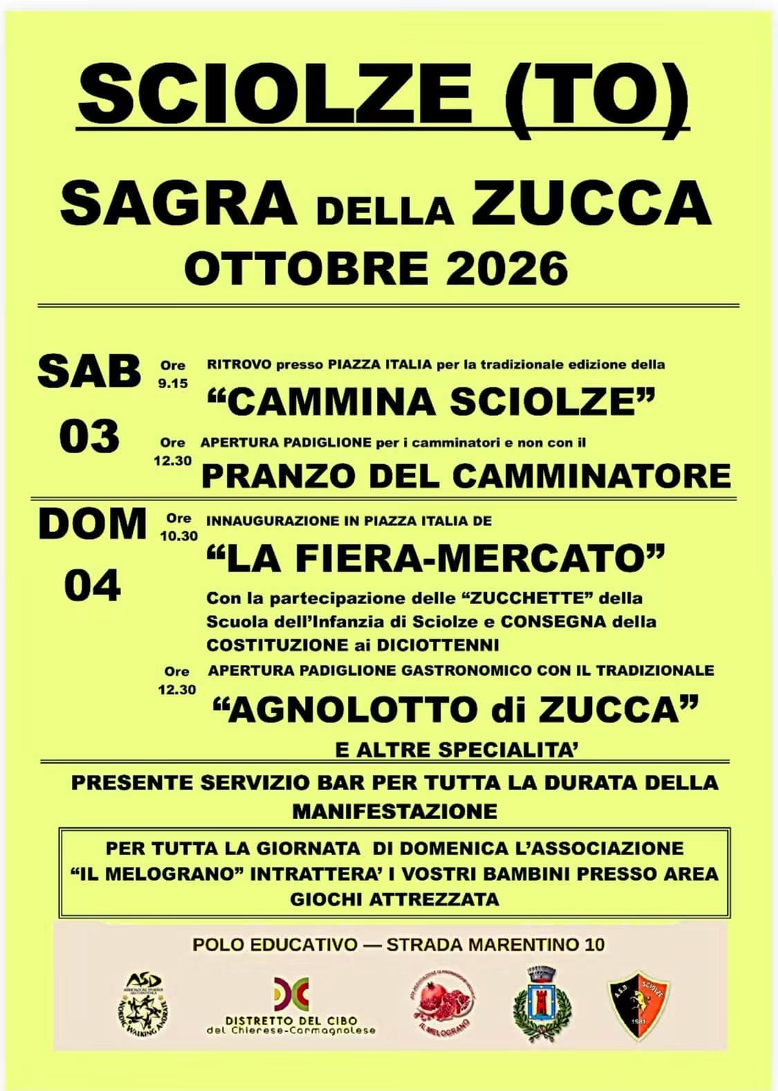 sagra della zucca sciolze - Lo Scoprieventi sagra della zucca sciolze