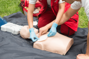 Attività primo soccorso Villaggio Protezione Civile Santena